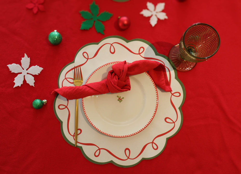 Individual -  Troquel Onda Cenefa Navidad