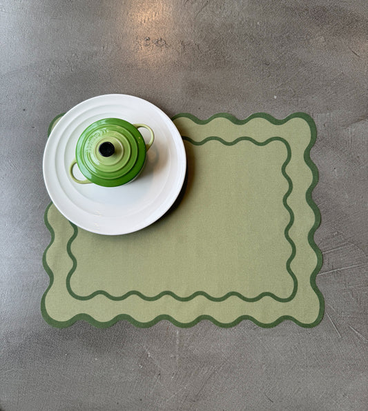 INDIVIDUAL TROQUEL VERDE CLARO 15